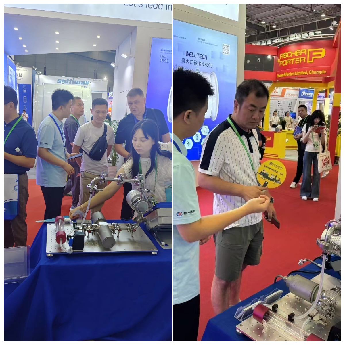 楚一測(cè)控展臺(tái)盛況