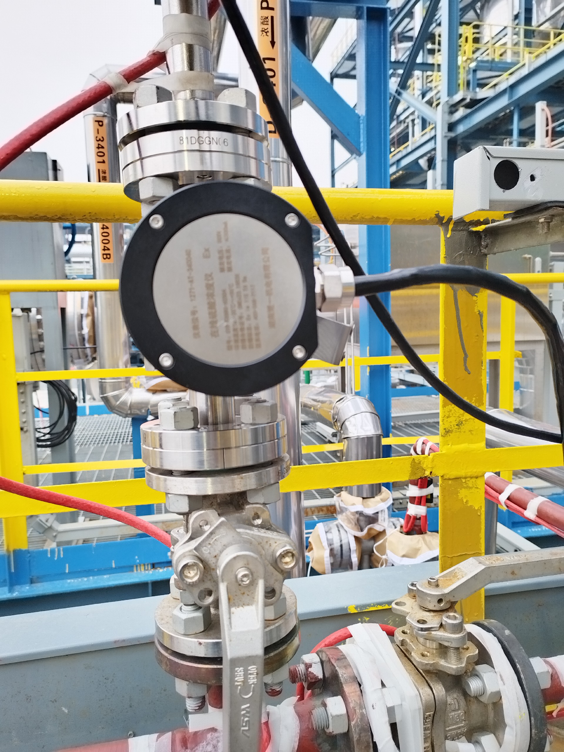 楚一測(cè)控在線硫酸濃度分析儀